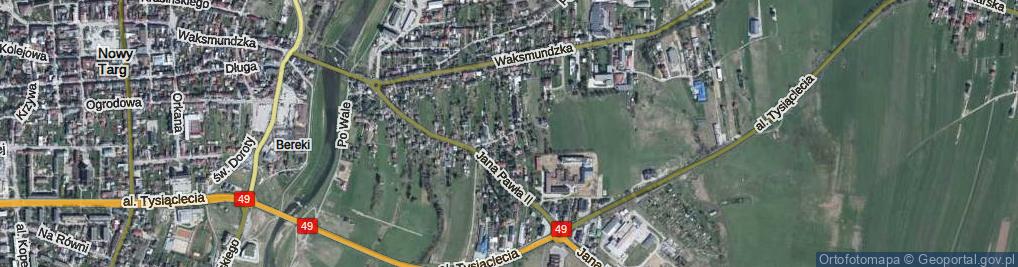 Zdjęcie satelitarne Stawiska ul.